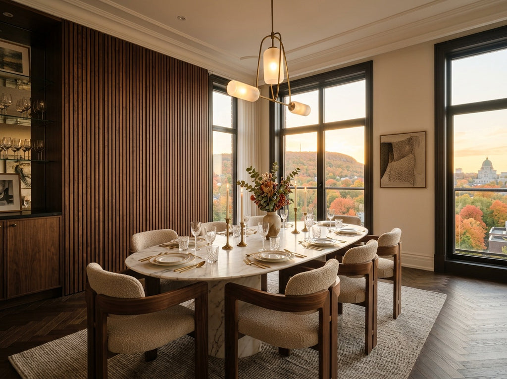 Forest Hill XL Walnut Acoustic Wall Panel — 106 × 43 in (270 cm x 110 cm)